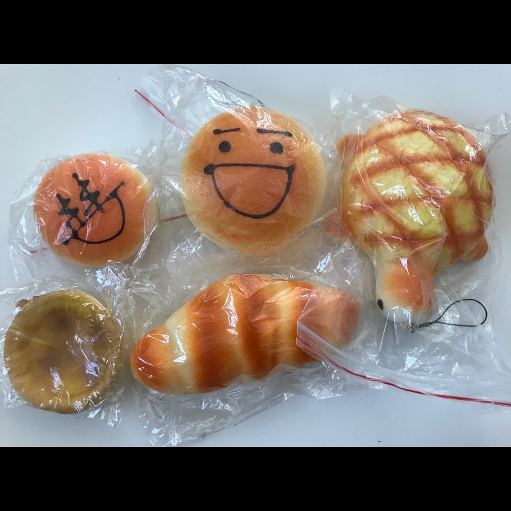 Set of 5 bread squishy